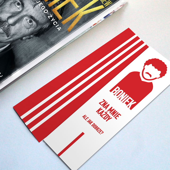 Zakładka papierowa Boniek zna mnie każdy