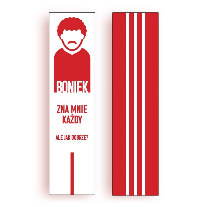 Zakładka papierowa Boniek zna mnie każdy