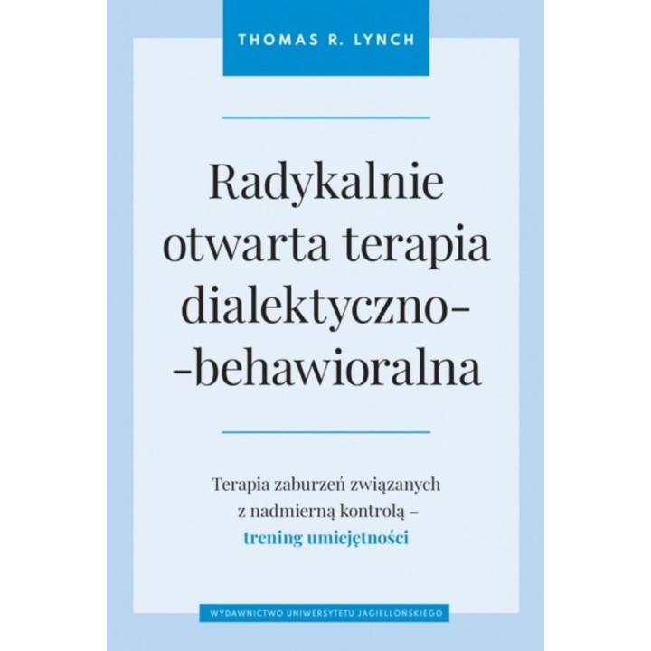 Radykalnie otwarta terapia dialektyczno..