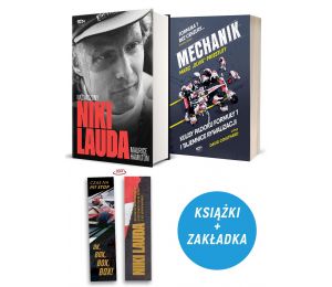 Zdjęcie pakietu: Niki Lauda. Naznaczony (zakładka gratis) + Mechanik. Kulisy padoku F1 i tajemnice McLarena w księgarni Labotiga