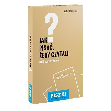 Fiszki. Jak pisać, żeby czytali?
