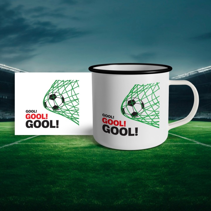 Kubek piłkarski (300 ml) piłka nożna Gool!
