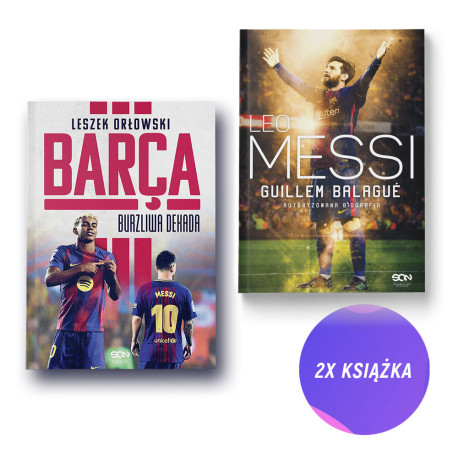  Barca. Burzliwa dekada + Leo Messi (2x książka)
