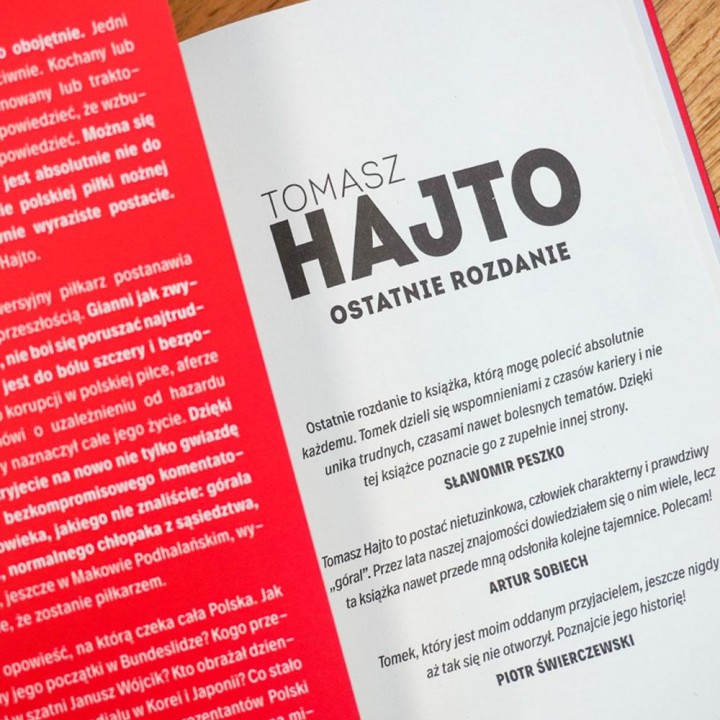 Zdjęcie okładki Tomasz Hajto. Ostatnie rozdanie. Autobiografia w księgarni Labotiga