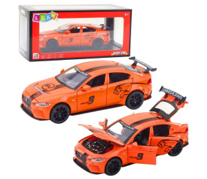 Jaguar metalowy światło i dźwięk pomarańczowy