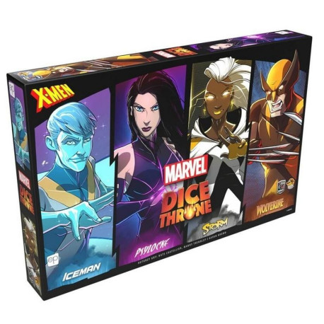 Marvel Dice Throne : Iceman, Psylocke, Storm, Wolv