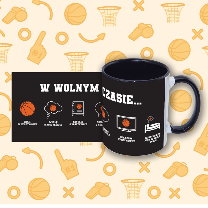 Kubek koszykarski  (330 ml) W wolnym czasie koszykówka