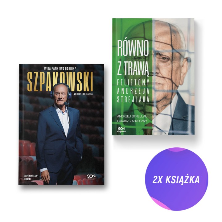 Wita państwa Dariusz Szpakowski. Autobiografia + Równo z trawą (2x książka)