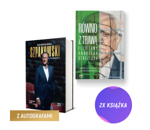(Odręczne autografy) (Wysyłka ok. 3.11.) Wita państwa Dariusz Szpakowski (twarda) + (autograf) Równo z trawą (2x książka)