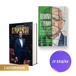 (Odręczne autografy) (Wysyłka ok. 3.11.) Wita państwa Dariusz Szpakowski (twarda) + (autograf) Równo z trawą (2x książka)