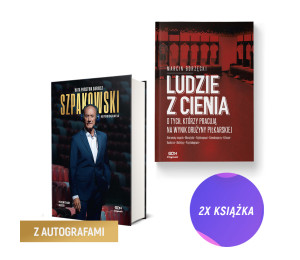 (Odręczne autografy) (Wysyłka ok. 3.11.) Wita państwa Dariusz Szpakowski (twarda oprawa) + Ludzie z cienia (2x książka)