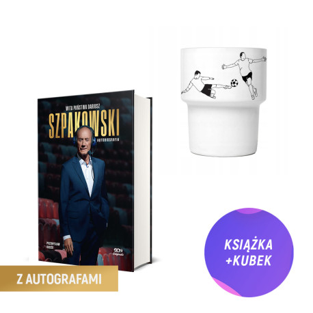 (Wysyłka ok. 29.10.) SQN Originals: Wita państwa Dariusz Szpakowski TW (książka + kubek z retro piłkarski)