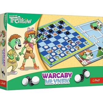 Warcaby i Młynek Rodzina Treflików TREFL