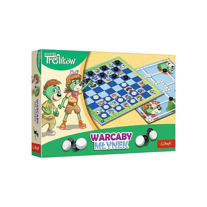 Warcaby i Młynek Rodzina Treflików TREFL