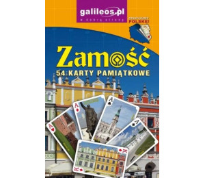 Zamość - karty pamiątkowe do gry. 54 karty do gry