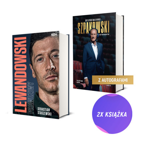 SQN Originals: Wita państwa Dariusz Szpakowski TW + Robert Lewandowski (2x książka)