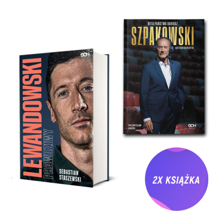 Wita państwa Dariusz Szpakowski (miękka oprawa) + Robert Lewandowski (2x książka)