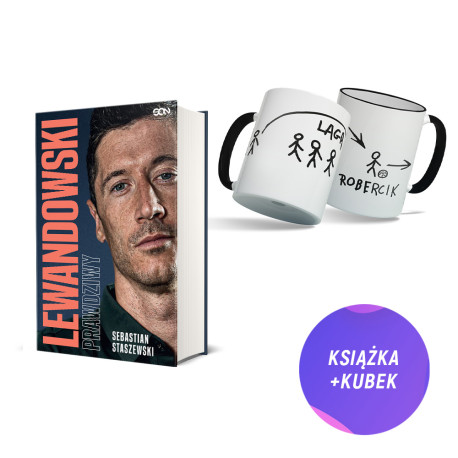 Robert Lewandowski. Prawdziwy (książka + kubek mem laga na Robercika 360ml)