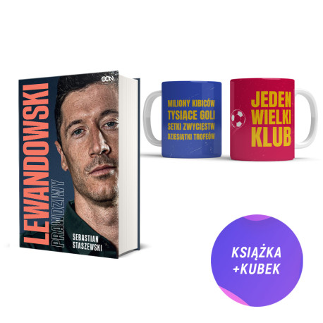 (Wysyłka ok. 7.11.) Lewandowski. Prawdziwy (książka + kubek dla fanów katalońskiej drużyny 330ml)