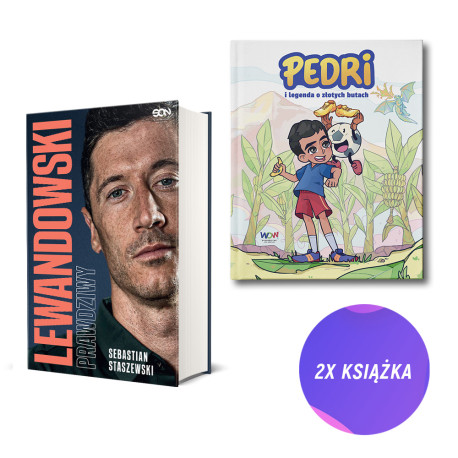 (Wysyłka ok. 7.11.) Lewandowski. Prawdziwy + Pedri i legenda o złotych butach (2x książka)