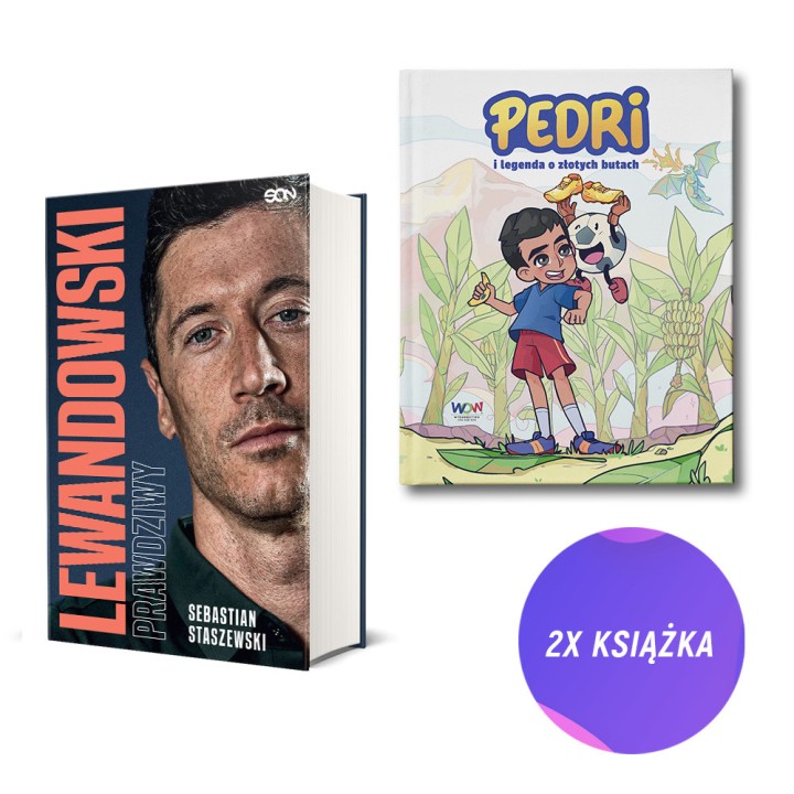(Wysyłka ok. 7.11.) Lewandowski. Prawdziwy + Pedri i legenda o złotych butach (2x książka)