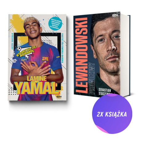  Lamine Yamal. Złota nadzieja futbolu + Lewandowski. Prawdziwy (2x książka)