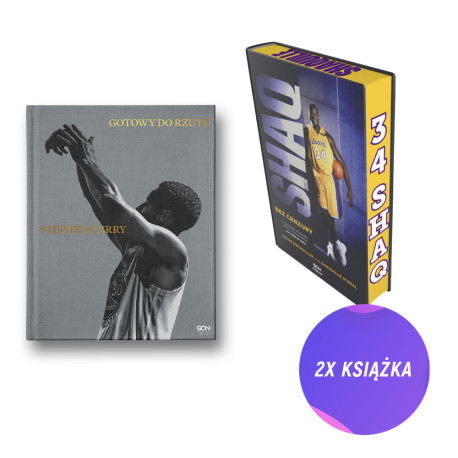 Stephen Curry. Gotowy do rzutu + Shaq. Bez cenzury - barwione brzegi (2x książka + zakładka)