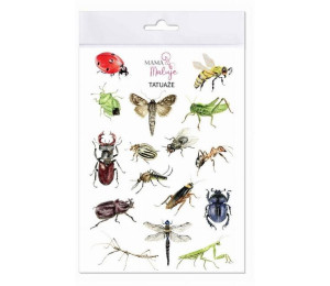 Tatuaże zmywalne Owady