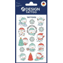 Tatuaże bożonarodzeniowe dla dzieci - bałwanki