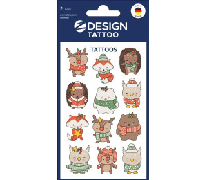 Tatuaże bożonarodzeniowe dla dzieci - zwierzęta