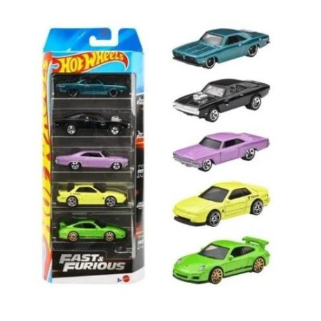 Hot Wheels Fast &amp; Furious Szybcy i wściekli 5szt