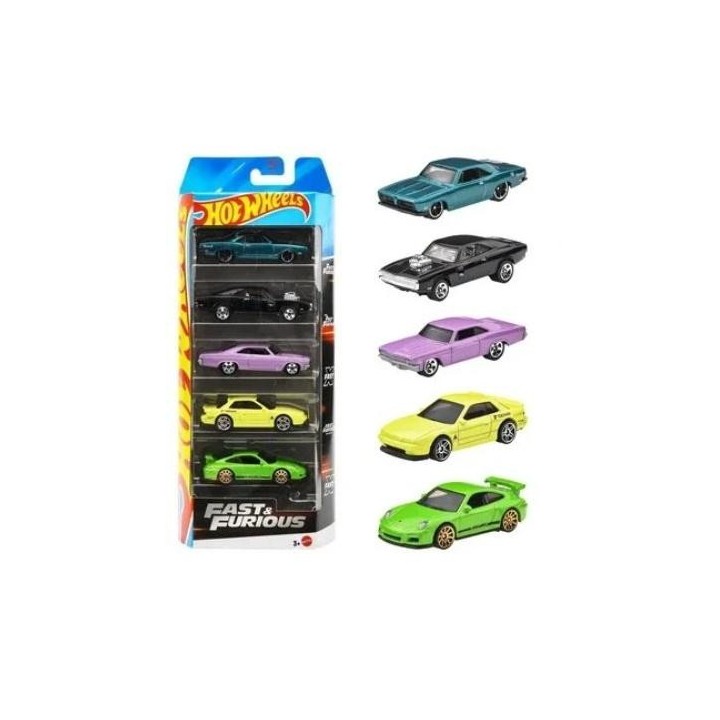 Hot Wheels Fast & Furious Szybcy i wściekli 5szt