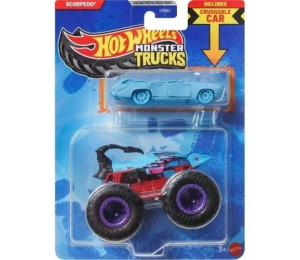 Hot Wheels Monster Trucks Pojazd 1:64 + Autko