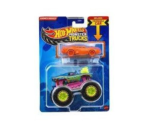 Hot Wheels Monster Trucks Pojazd 1:64 + Autko