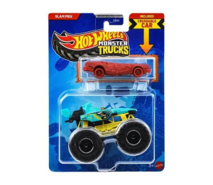 Hot Wheels Monster Trucks Pojazd 1:64 + Autko