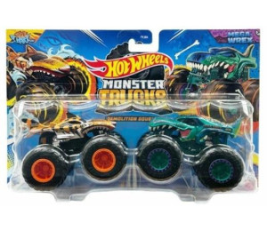 Hot Wheels Monster Trucks Pojazd 1:64 + Autko