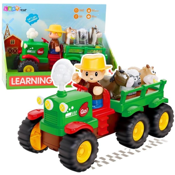 Traktor interaktywny dla malucha Zwierzęta