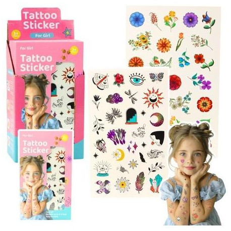 Tatuaże zmywalne dla dzieci 60wzorów