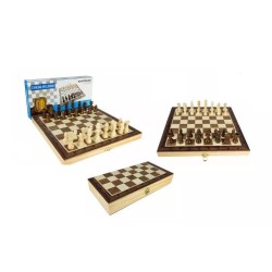 Szachy drewniane magnetyczne premium 29,5x29,5cm