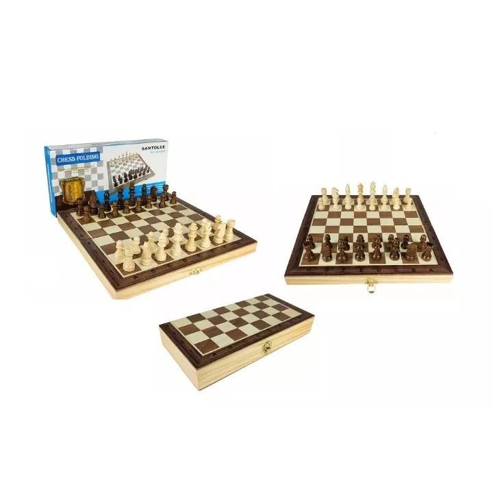 Szachy drewniane magnetyczne premium 29,5x29,5cm
