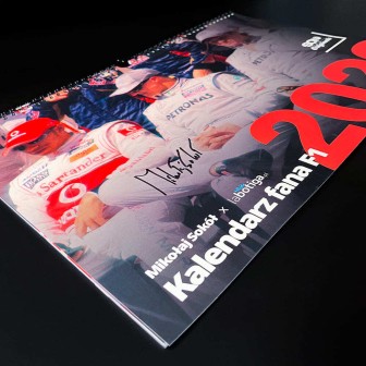 (autograf) Kalendarz F1 2026 Mikołaj Sokół SQN Originals