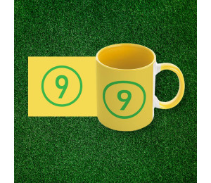 Kubek piłkarski (330 ml) numer 9 piłka nożna Brazylia