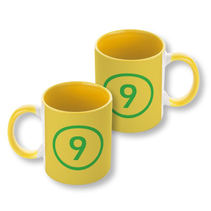 Kubek piłkarski (330 ml) numer 9 piłka nożna Brazylia
