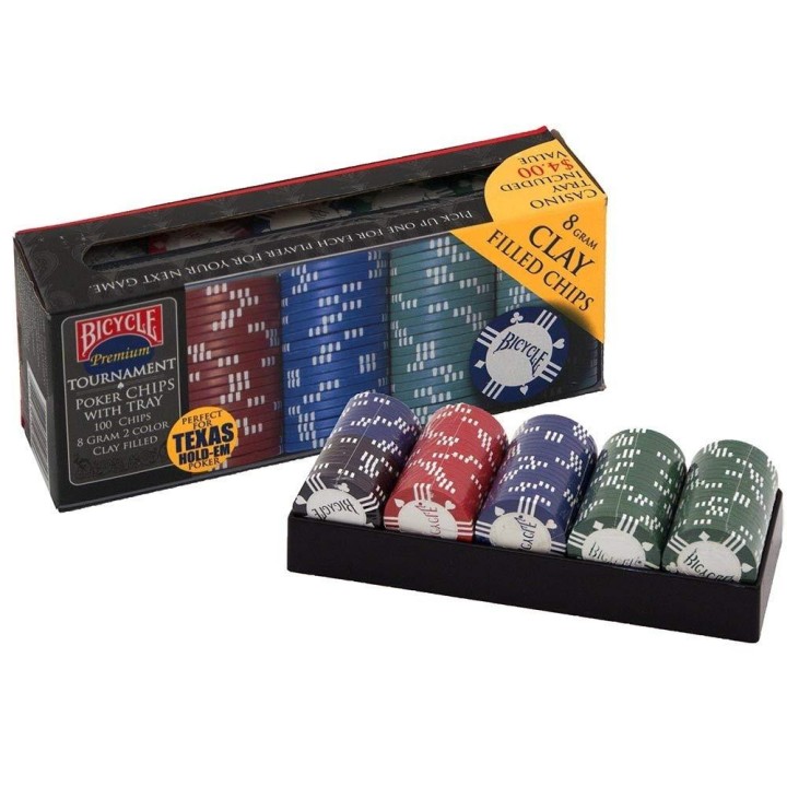 Poker 100 żetonów 8g BICYCLE