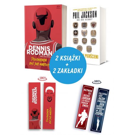 (Wysyłka ok. 16.02.) Pakiet: SQN Originals: Dennis Rodman. Powinienem być już martwy (Wydanie II) + SQN Originals: Phil Jackson