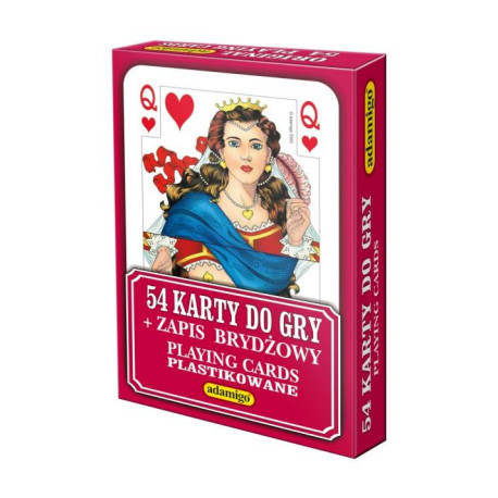 Karty do gry Adamigo 54 elementy