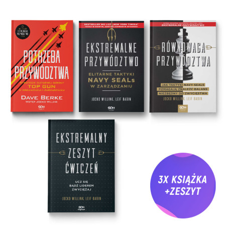 Potrzeba przywództwa + Ekstremalne przywództwo (2x książka)