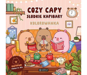 Cozy Capy. Słodkie kapibary. Kolorowanka