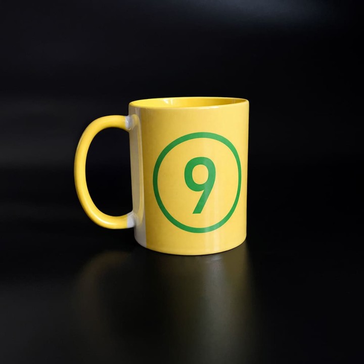 Kubek piłkarski (330 ml) numer 9 piłka nożna Brazylia