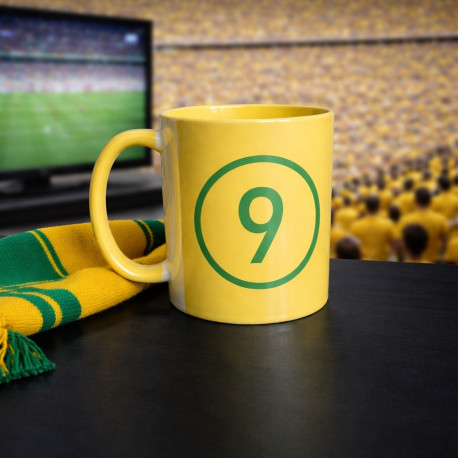 Kubek piłkarski (330 ml) numer 9 piłka nożna Brazylia